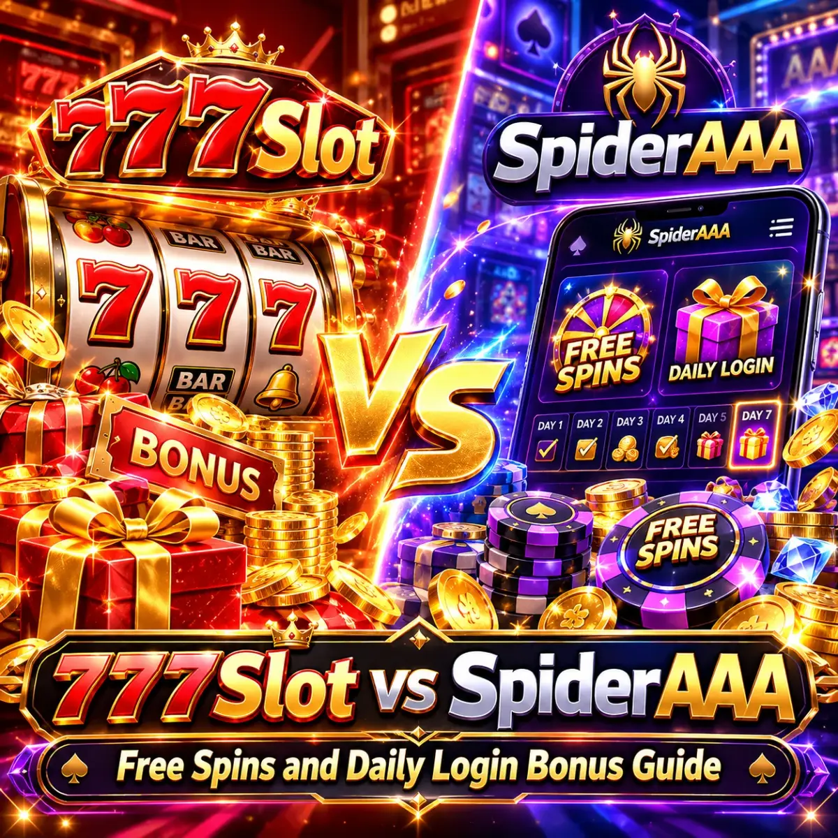 777Slot vs SpiderAAA